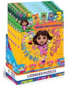 Dora 3pk Frame Tray Puzzles 