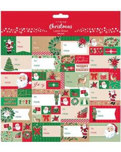 Christmas Labels Pack of 168 (Pre-Order for October Delivery)