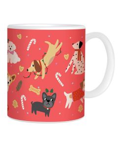Christmas Boxed Mug Festive Dogs (Pre-Order for October Delivery)