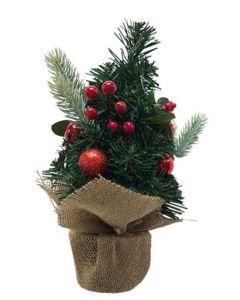 Christmas Table Tree 30cm Pine Cone Berry (Pre-Order for October Delivery)