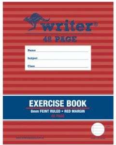 Writer 48 Page 8mm Ruled Exercise Book 225x175mm