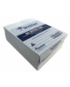 Writer A5 100 Leaf Ruled Office Pad White Pack of 10