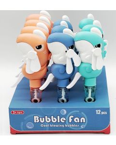 Shark Bubble Hand Fan 23cm Display of 12 