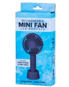 Mini USB Rechargeable Portable Fan Black 