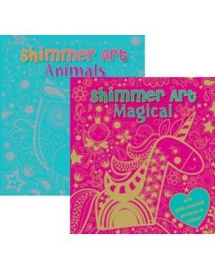 Shimmer Art Colouring Assorted Pack of 6 (Min Order Qty 1)