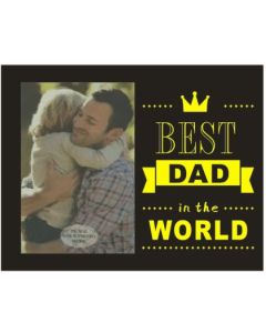 Best Dad in the World Photo Frame (Min Order Qty 1)
