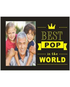 Best Pop in the World Photo Frame (Min Order Qty 2)