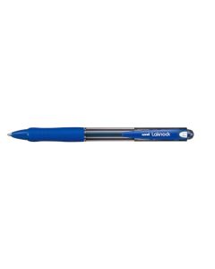 Uni-Ball Laknock Retractable Ballpoint Pen Fine Blue Box of 12 (Min Order Qty 1) 
