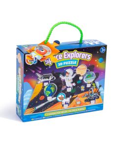 3D Space Explorers Jigsaw Puzzle 45-Piece (Min Order Qty 2)