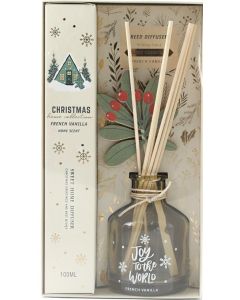 Aura & Co Christmas Reed Diffuser 100ml - French Vanilla