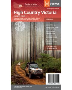 The Victorian High Country - South Eastern Map (Min Order Qty 1)
