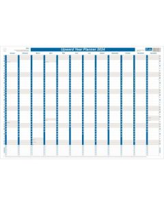 Upward 2026 Year at a Glance Laminated Planner 690 x 470mm (Min Order Qty 5)