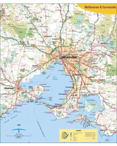 Meridian Victoria Touring Map Rolled (Min Order Qty 1) ***Special Order Item***