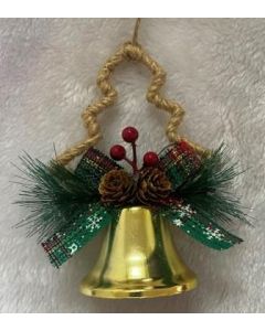 Bell Gold with Tree 14x5 cm