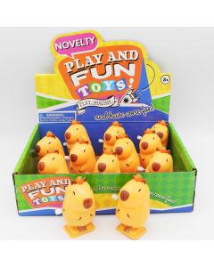 Wind Up Jumping 8cm Capybara CDU of 12