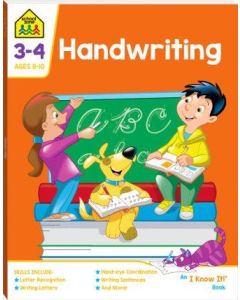 School Zone I Know It Deluxe Workbook 3 to 4 Handwriting (Min Ord Qty 2)