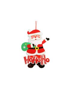 Wall Decal Glitter Santa Ho Ho Ho 38x29cm  