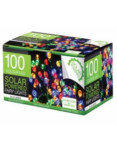 Fairy Lights 100 LED Fairy Lights Solar Operated Lights 8 Function Memory Hold Multi Colour LED (Min Order Qty 2) 