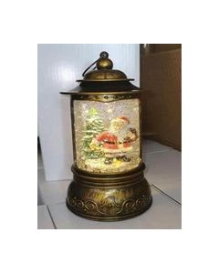 Lantern with Santa LED 24cm 